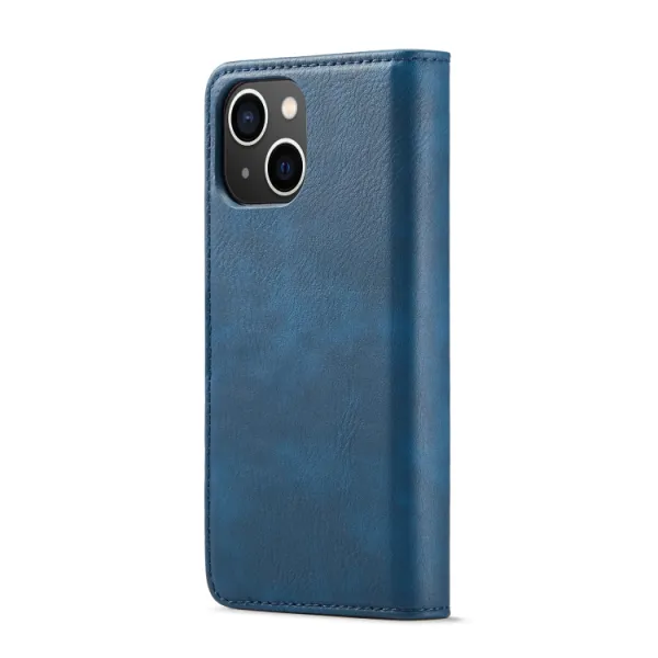 DG.MING Peňaženkový obal 2v1 Apple iPhone 14 Plus modrý