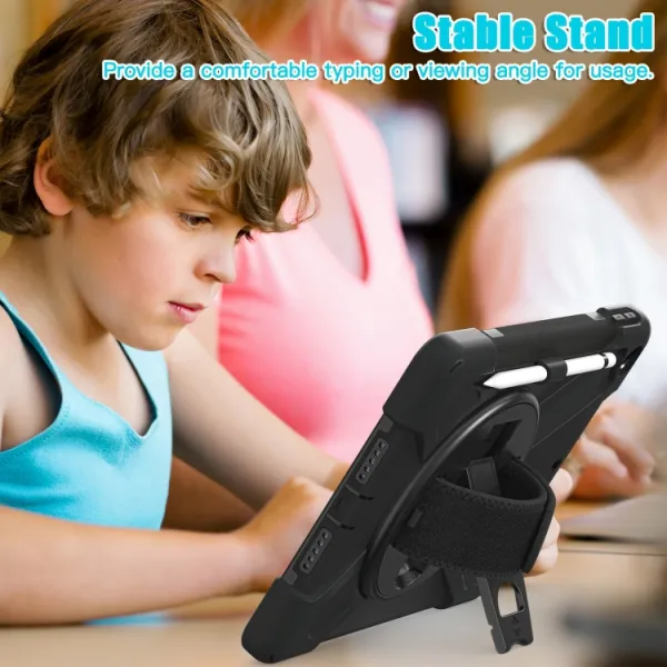 SOLID Odolný kryt pre Apple iPad 10.2 2021 / 2020 / 2019 čierny