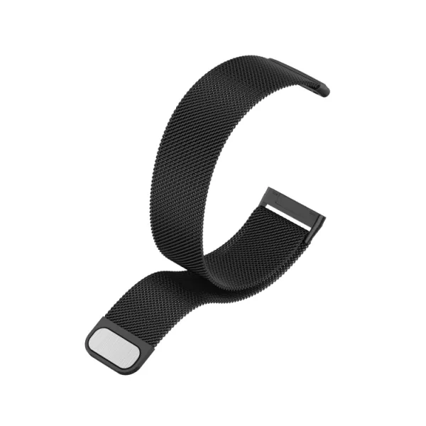 MILANESE Kovový remienok pre Fitbit Versa 4 / 3 čierny