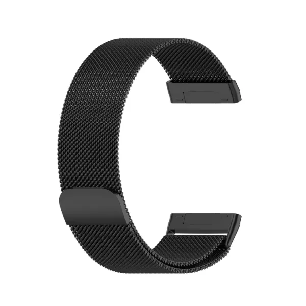 MILANESE Kovový remienok pre Fitbit Versa 4 / 3 čierny