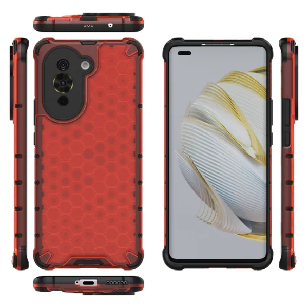 HONEYCOMB Ochranný kryt Huawei Nova 10 Pro červený
