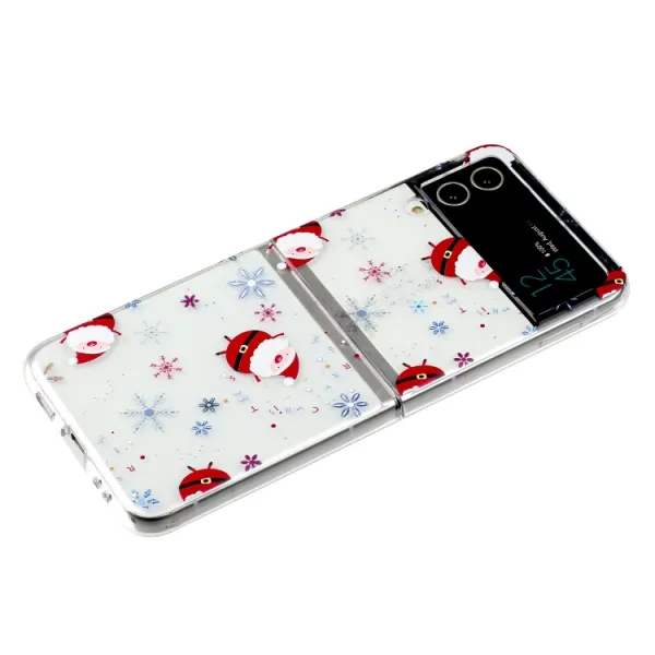 CHRISTMAS Plastový kryt Samsung Galaxy Z Flip4 5G SNOWFLAKE