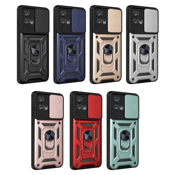 RING CAMERA Kryt s držiakom pre Motorola Edge 30 Fusion modrý