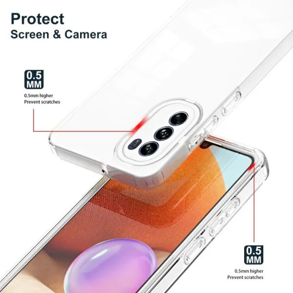 CRYSTAL Ochranný kryt pre Motorola Moto G62 5G biely