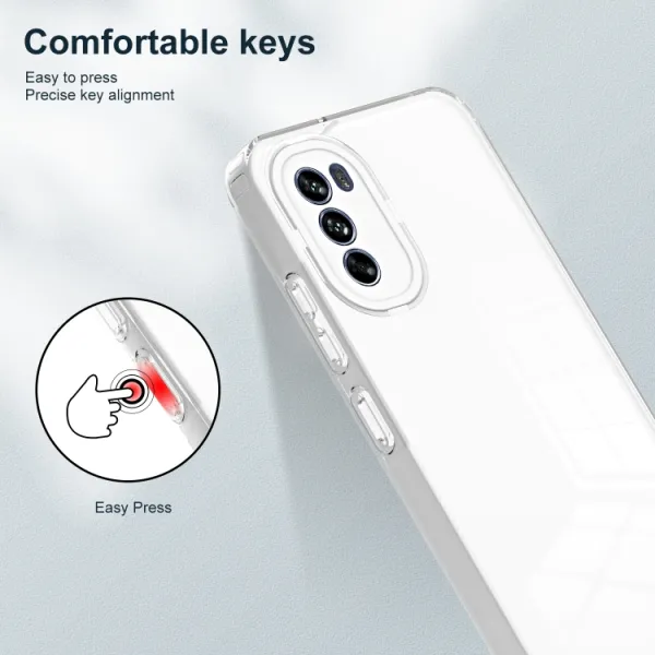 CRYSTAL Ochranný kryt pre Motorola Moto G62 5G biely
