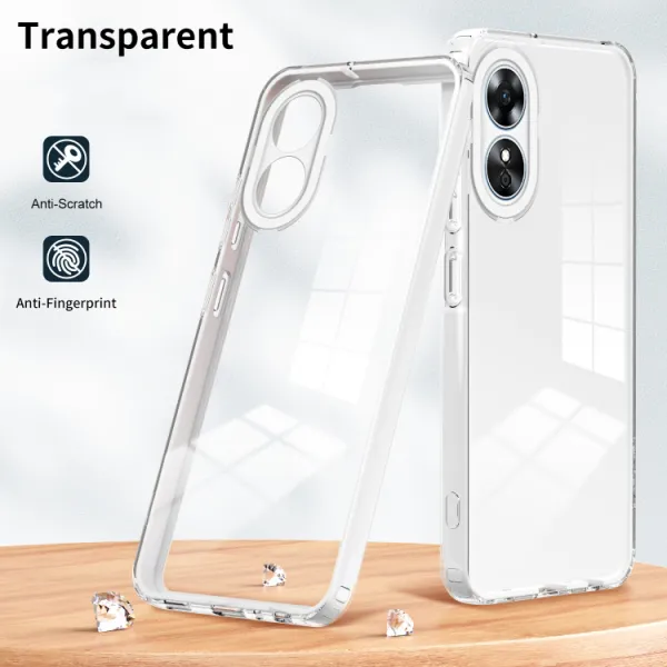 CRYSTAL Ochranný kryt pre Oppo A17 biely