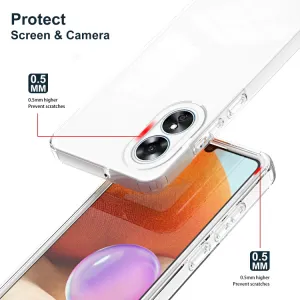 CRYSTAL Ochranný kryt pre Oppo A17 biely