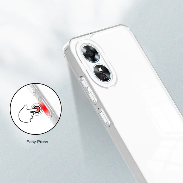 CRYSTAL Ochranný kryt pre Oppo A17 biely