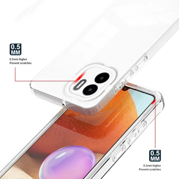 CRYSTAL Ochranný kryt pre Xiaomi Redmi A1 / Redmi A2 biely