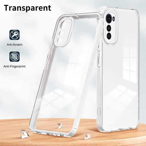 CRYSTAL Ochranný kryt pre Motorola Moto E32 / E32s biely