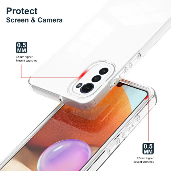 CRYSTAL Ochranný kryt pre Motorola Moto E32 / E32s biely