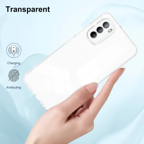 CRYSTAL Ochranný kryt pre Motorola Moto G31 biely