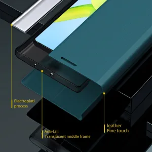 SLEEP CASE Zaklápací kryt Xiaomi Redmi A1 / Redmi A2 strieborný