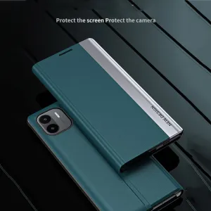 SLEEP CASE Zaklápací kryt Xiaomi Redmi A1 / Redmi A2 strieborný