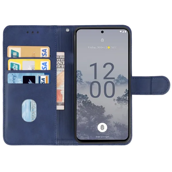 SMOOTH Peňaženkové puzdro pre Nokia X30 modré