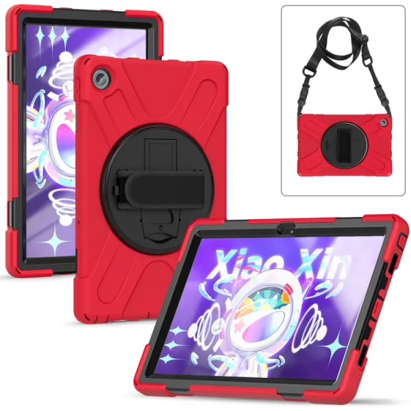 SOLID Odolný kryt pre Lenovo Tab M10 Plus 3. generácia červený