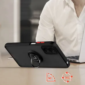SHADOW Ochranný kryt s držiakom Motorola Moto E22 svetlomodrý