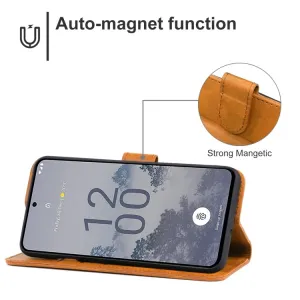 SMOOTH Peňaženkové puzdro pre Nokia X30 hnedé
