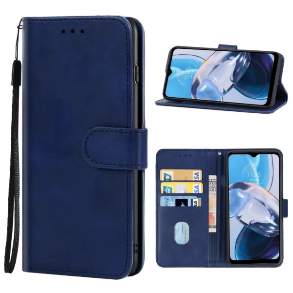 SMOOTH Peňaženkové puzdro pre Motorola Moto E22 / E22i modré