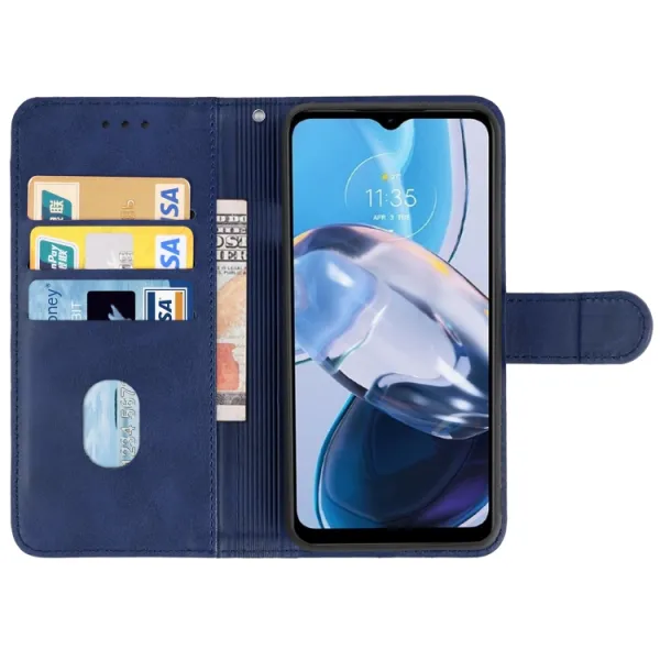 SMOOTH Peňaženkové puzdro pre Motorola Moto E22 / E22i modré