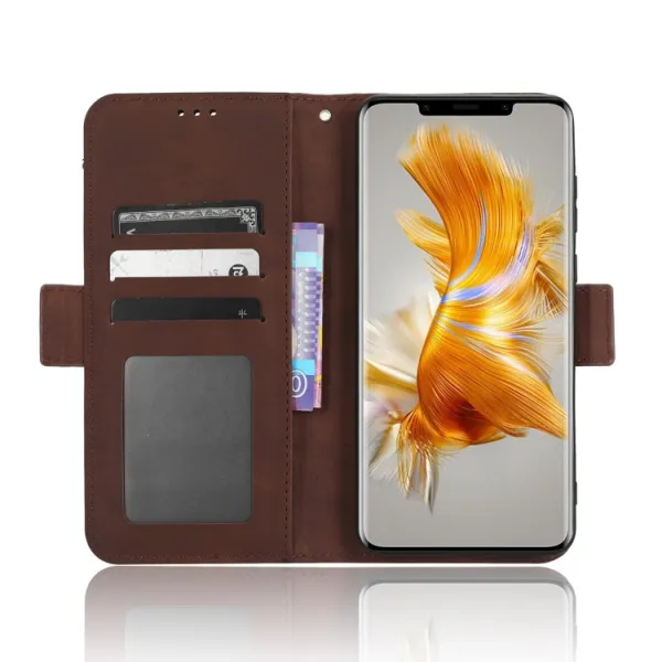 SLOT Peňaženkový obal pre Huawei Mate 50 Pro hnedý