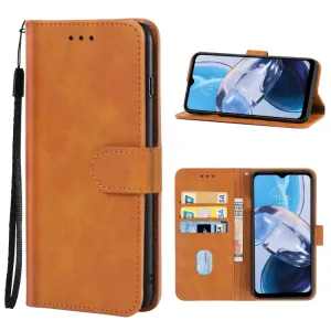 SMOOTH Peňaženkové puzdro pre Motorola Moto E22 / E22i hnedé