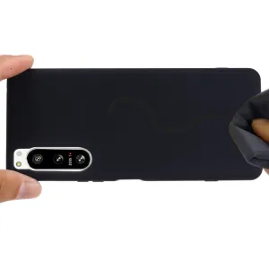 RUBBER Ochranný kryt pre Sony Xperia 5 IV čierny
