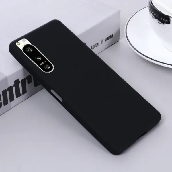RUBBER Ochranný kryt pre Sony Xperia 5 IV čierny