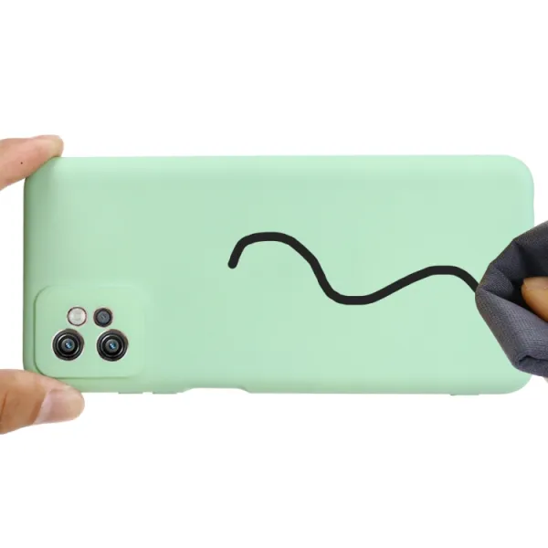 RUBBER Ochranný kryt pre Motorola Moto G32 zelený