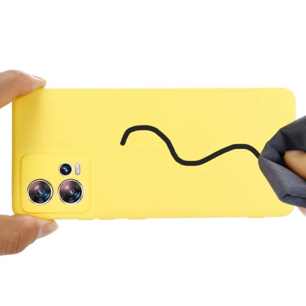 RUBBER Ochranný kryt pre Motorola Edge 30 Fusion žltý