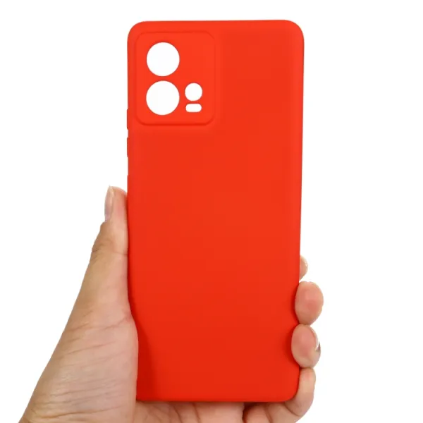 RUBBER Ochranný kryt pre Motorola Edge 30 Fusion červený