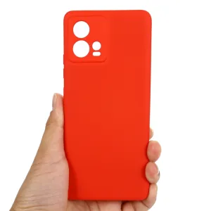 RUBBER Ochranný kryt pre Motorola Edge 30 Fusion červený