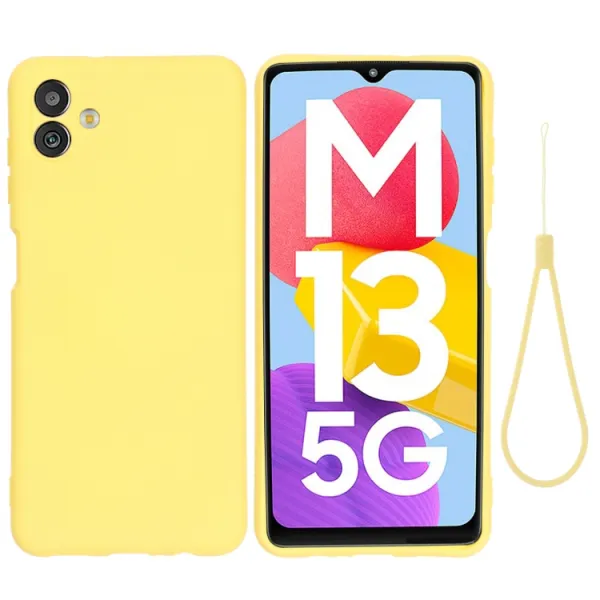RUBBER Ochranný kryt pre Samsung Galaxy M13 5G žltý