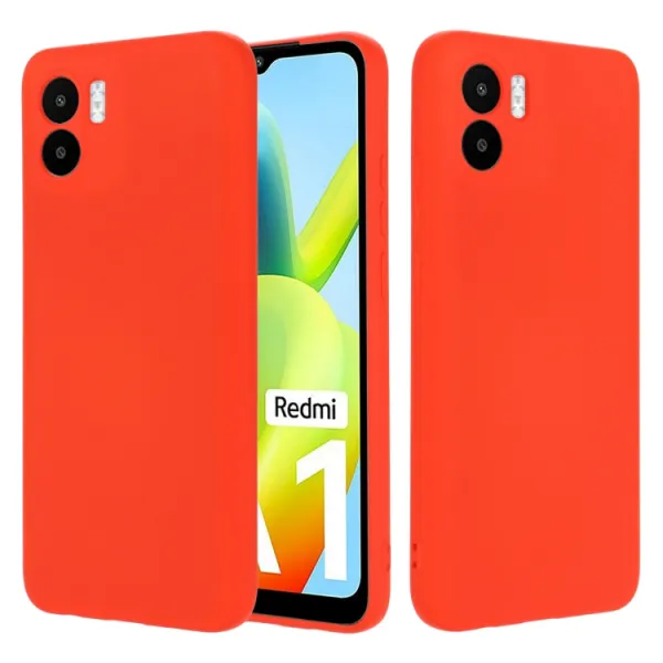 RUBBER Ochranný kryt pre Xiaomi Redmi A1 / Redmi A2 červený