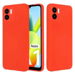 RUBBER Ochranný kryt pre Xiaomi Redmi A1 / Redmi A2 červený