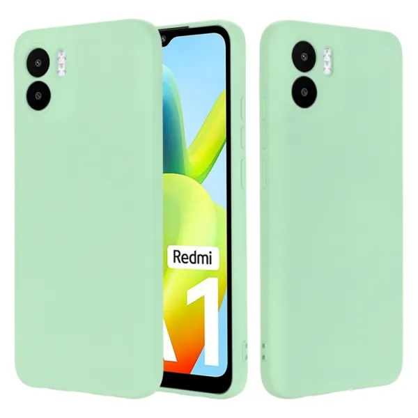 RUBBER Ochranný kryt pre Xiaomi Redmi A1 / Redmi A2 zelený