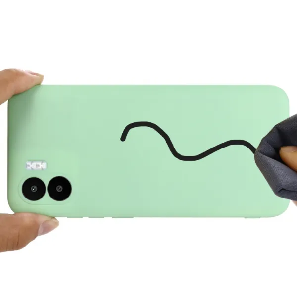 RUBBER Ochranný kryt pre Xiaomi Redmi A1 / Redmi A2 zelený