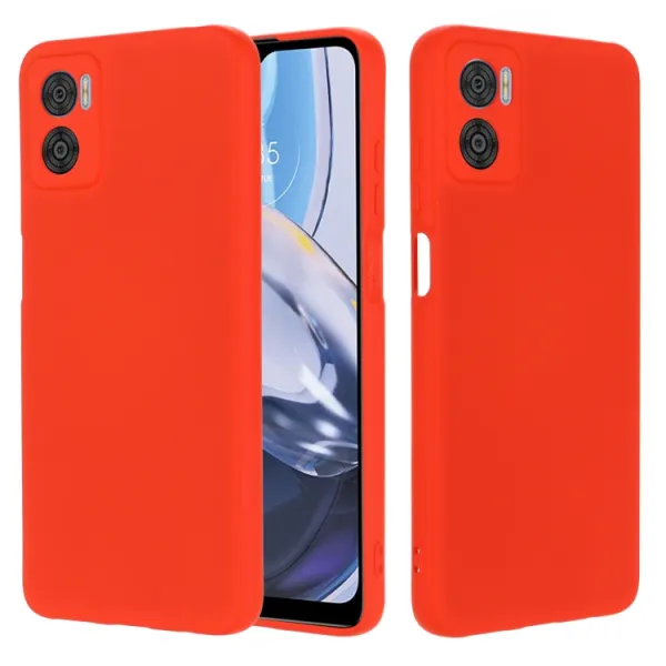 RUBBER Ochranný kryt pre Motorola Moto E22 / E22i červený