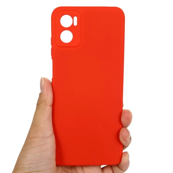 RUBBER Ochranný kryt pre Motorola Moto E22 / E22i červený