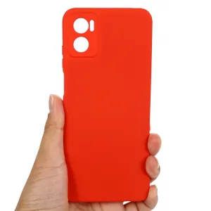 RUBBER Ochranný kryt pre Motorola Moto E22 / E22i červený