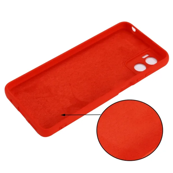 RUBBER Ochranný kryt pre Motorola Moto E22 / E22i červený