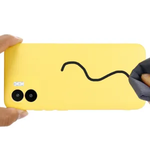 RUBBER Ochranný kryt pre Xiaomi Redmi A1 / Redmi A2 žltý