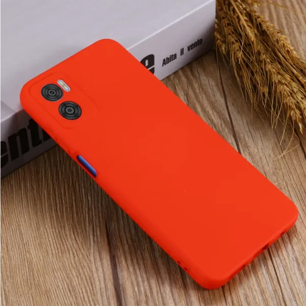 RUBBER Ochranný kryt pre Motorola Moto E22 / E22i červený