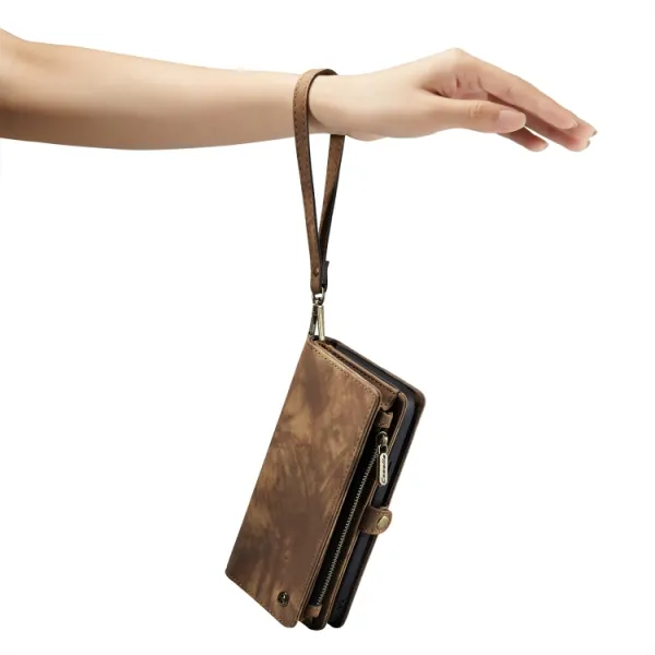 WALLET Ochranný kryt s peňaženkou 2v1 pre Apple iPhone 14 Plus hnedý