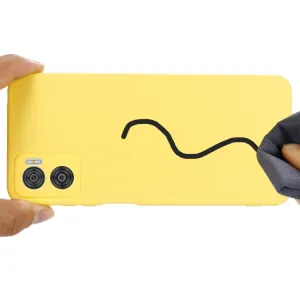 RUBBER Ochranný kryt pre Motorola Moto E22 / E22i žltý