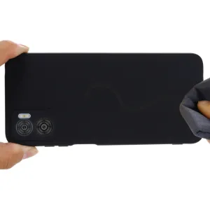 RUBBER Ochranný kryt pre Motorola Moto E22 / E22i čierny
