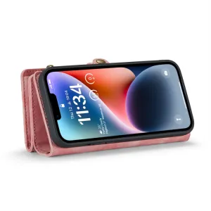 WALLET Ochranný kryt s peňaženkou 2v1 pre Apple iPhone 14 Plus ružový