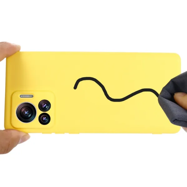 RUBBER Ochranný kryt pre Motorola Edge 30 Ultra žltý