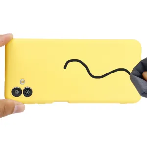 RUBBER Ochranný kryt pre Samsung Galaxy M13 5G žltý