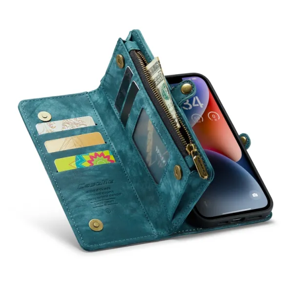 WALLET Ochranný kryt s peňaženkou 2v1 pre Apple iPhone 14 Plus modrý